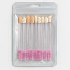 Dual-Ended Lip Gloss & Mascara Wand Set – 10pc Disposable Applicators