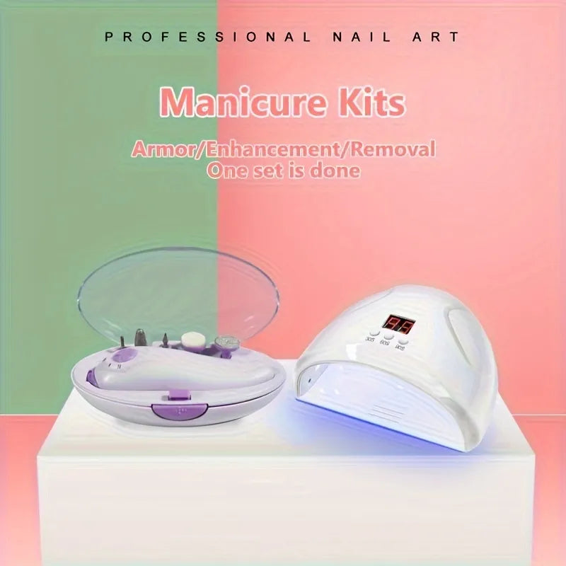 2in1 LED Nail Lamp and Nail Drill - Fast and Efficient Nail Curing