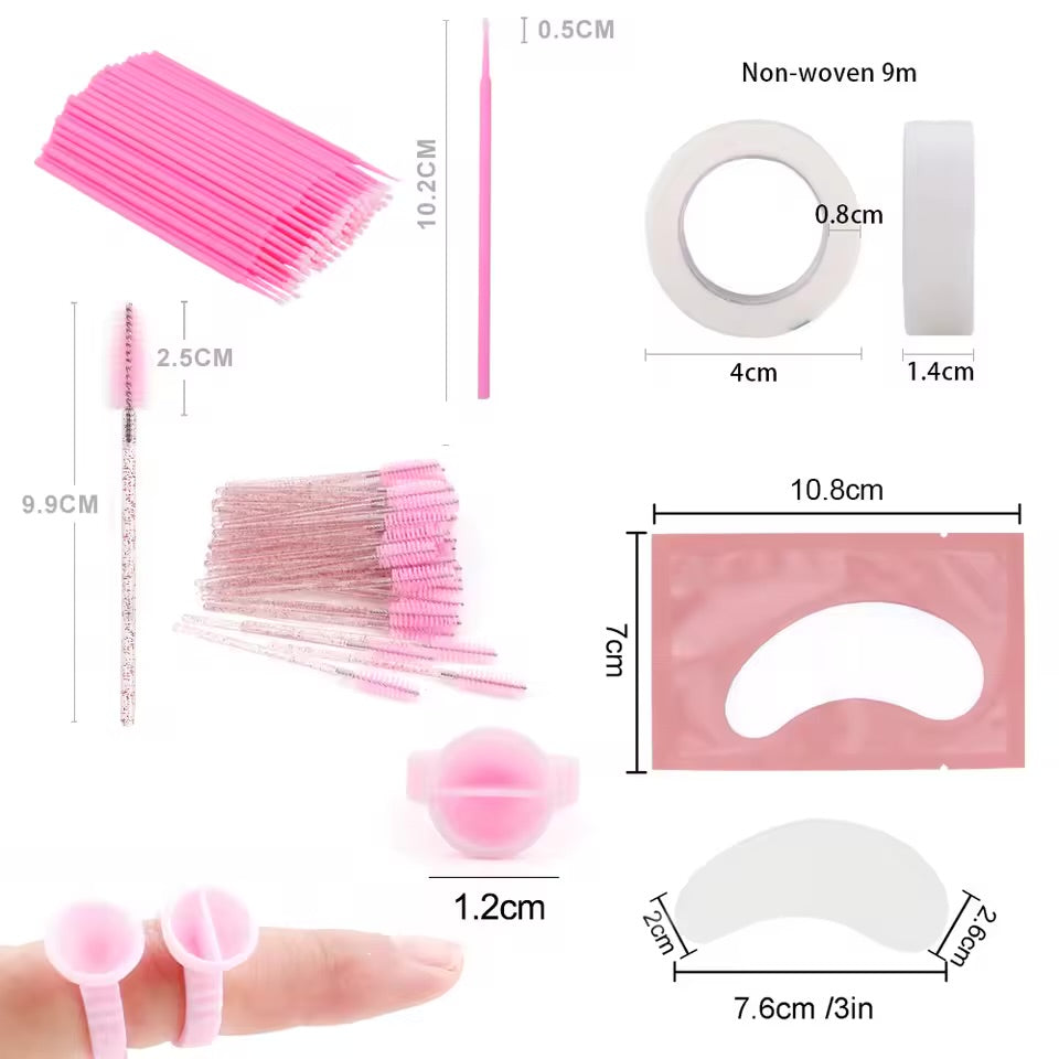 Wendy Beauty Lash Tool Organizer Kit – Piece Eyelash Accessories Set