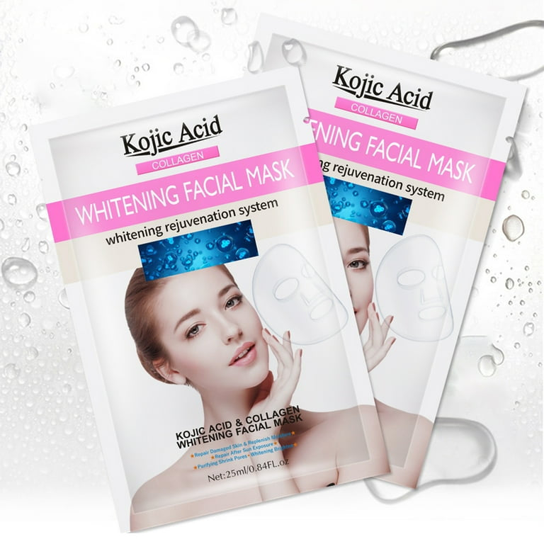 Kojic Acid Essence Full Face Facial Mask - Box Of 10 Sheet Mask