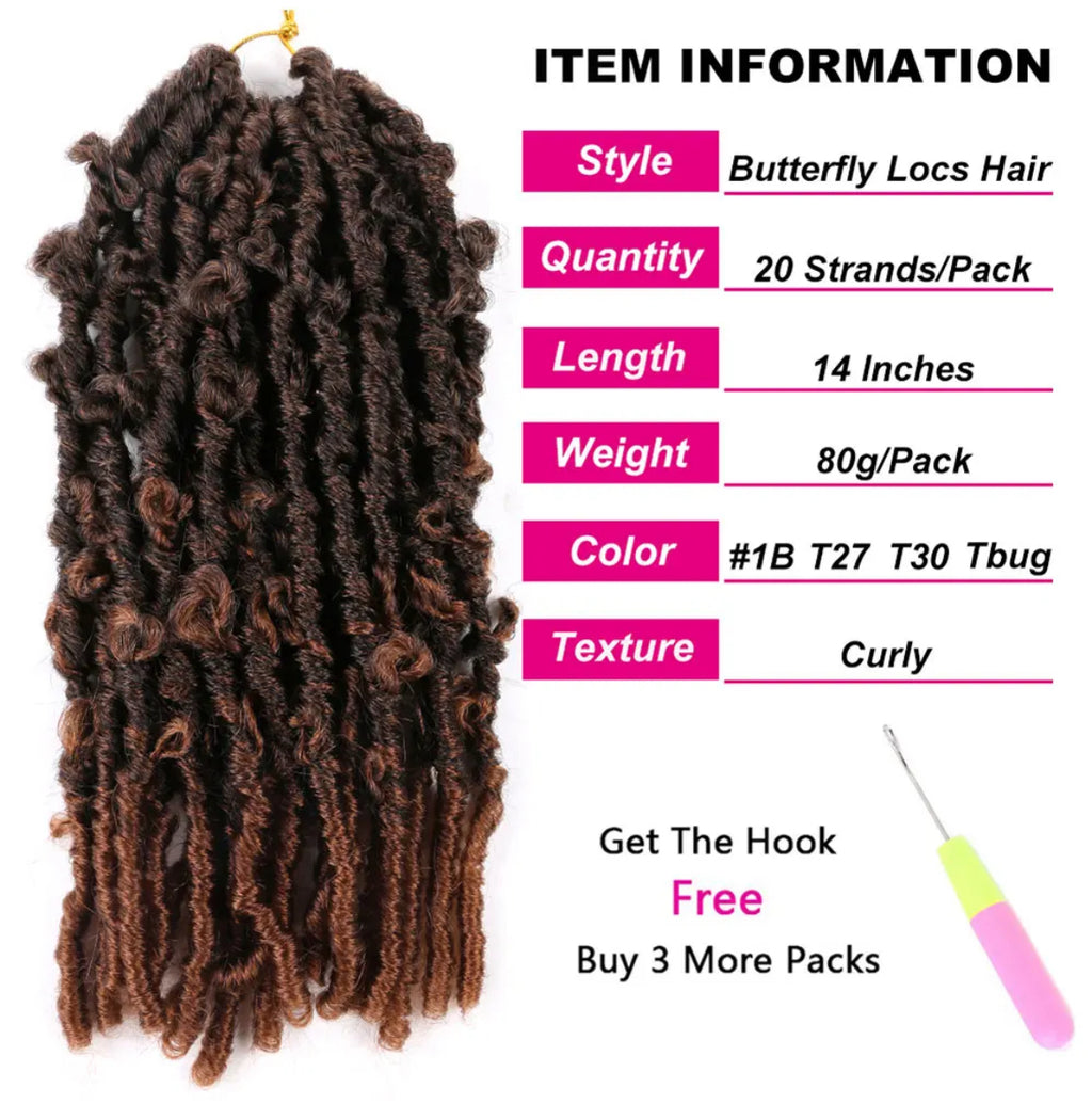 Butterfly Locs Medium Length Hair Extensions