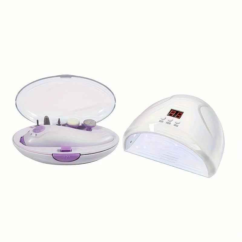 2in1 LED Nail Lamp and Nail Drill - Fast and Efficient Nail Curing