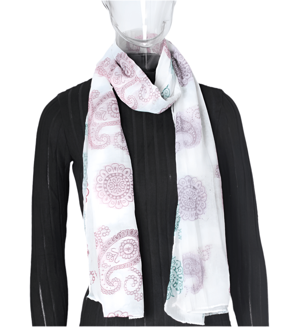 Colourful Print cotton Scarf 1pc