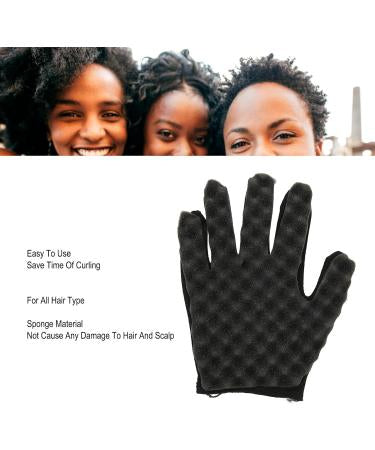 Twist Sponge Glove for Hair Curls - Effortless Curling & Twisting for Natural Hair
