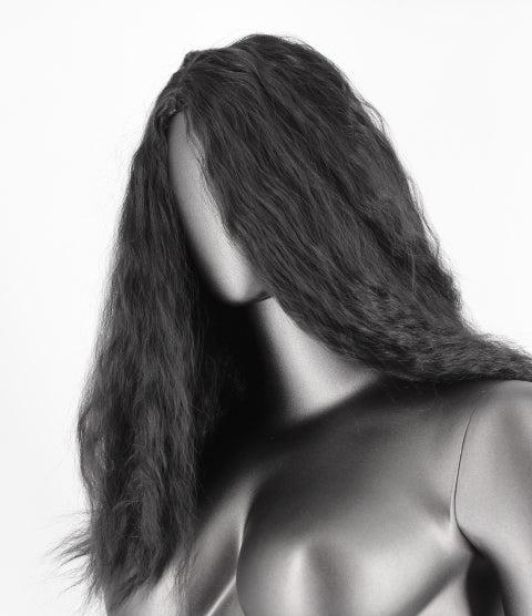Medium Length Frizzy Hair Wig