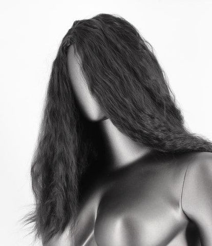 Medium Length Frizzy Hair Wig