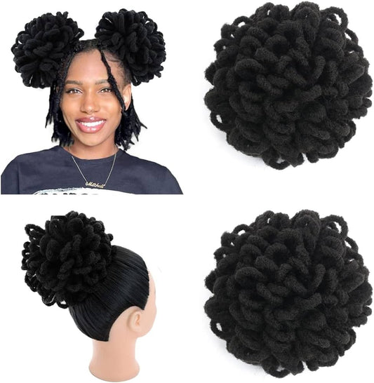 Dreadlocks Drawstring Hair Extension Bun