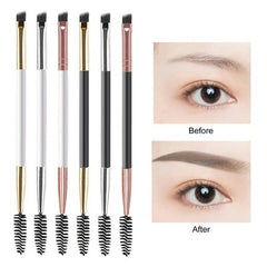 Double-ended Angled Eyebrow brush and Spoolie