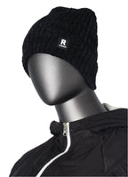 Thick Ribbed Beanie with Fleece Lining – R Logo Style