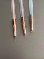 Wendy Beauty 3pc Nail Art Brush Set – Professional Nail Design Tools