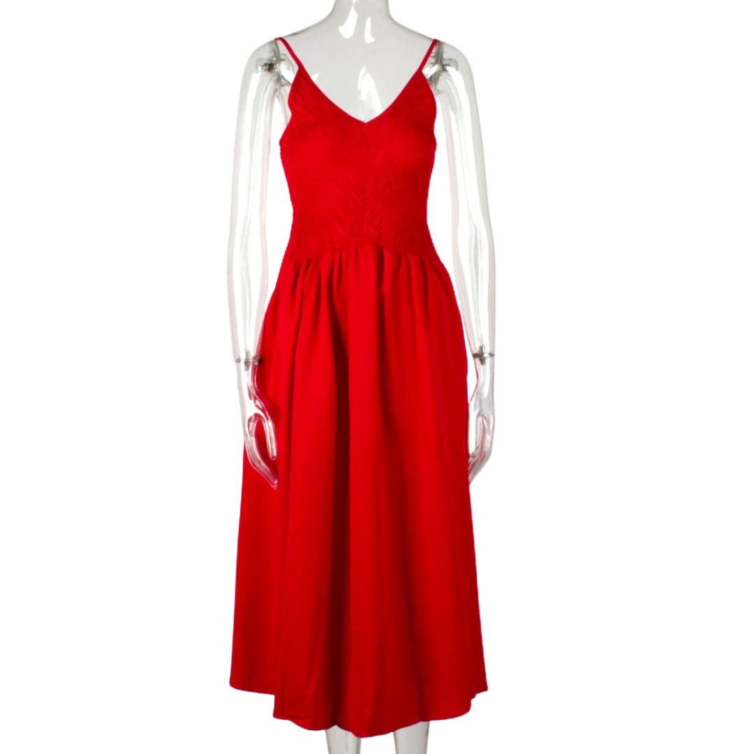 Ruched Bust Elegant Maxi Dress – Flattering, Timeless, and Perfect for Any Event