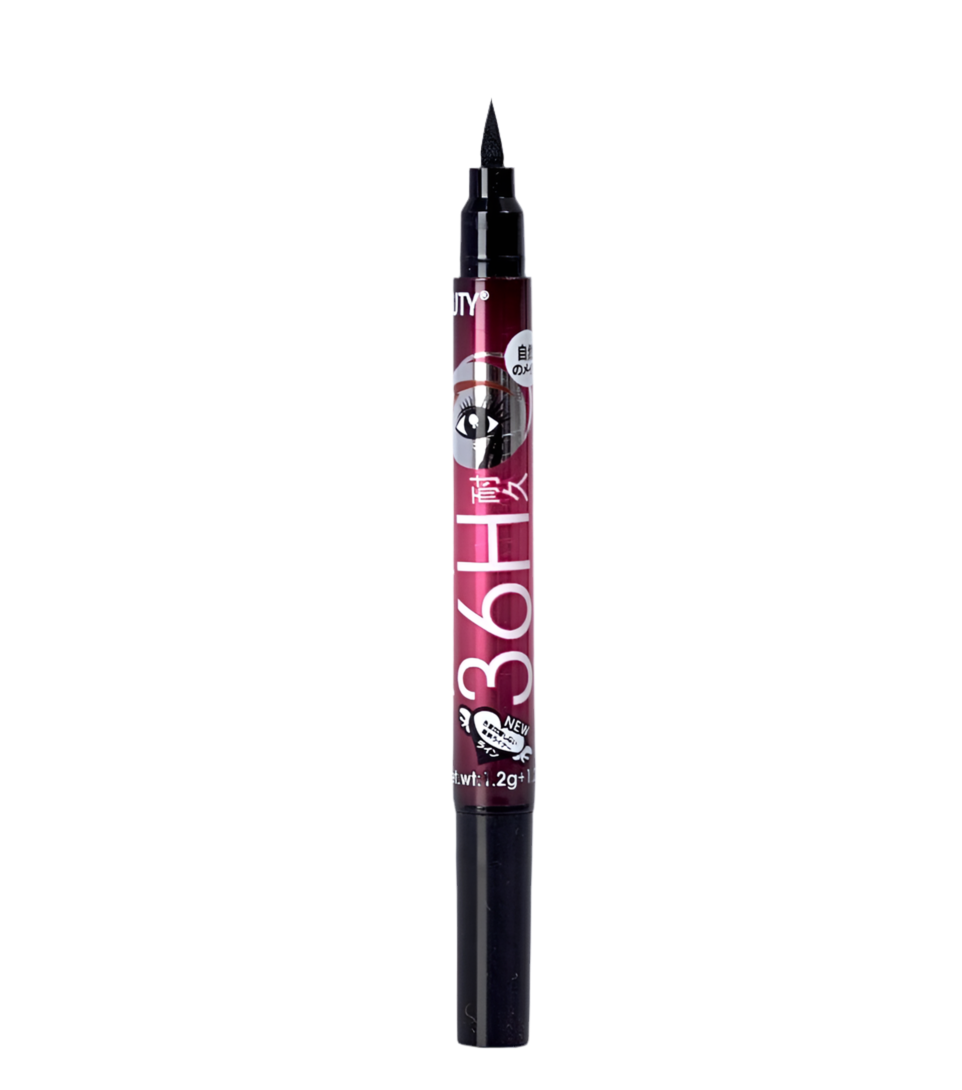 36 Hour Lasting 2 In 1 Stamp Liquid Pen Eyeliner - Effortless Precision & Style!