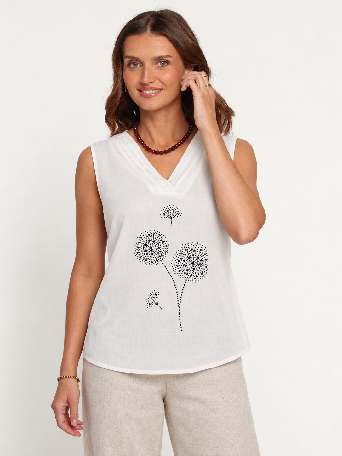 Dandelion Sleeveless Thin Sheer Top