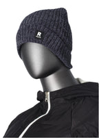 Thick Ribbed Beanie with Fleece Lining – R Logo Style