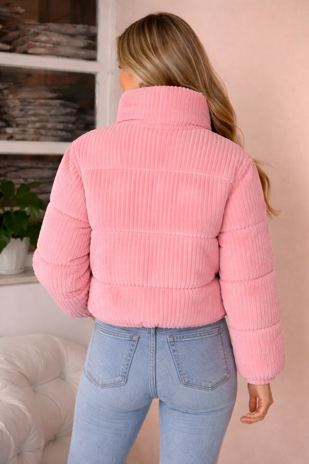 Women’s Corduroy Puffer Jacket