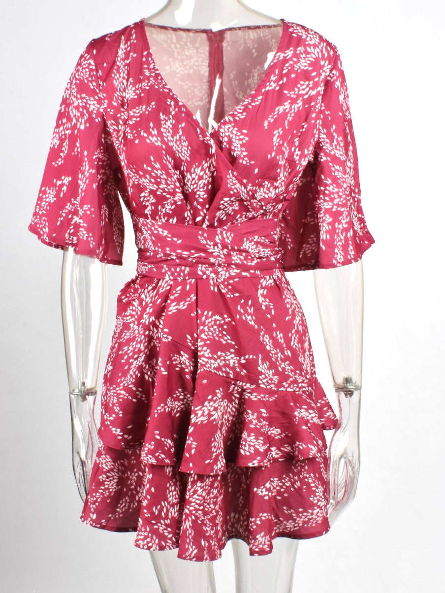 Floral Flowy Summer Mini Dress - XD21