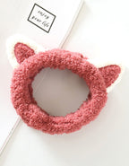 Fluffy Animal Ear Facial Headbands - Cute & Cozy Hair Accessories