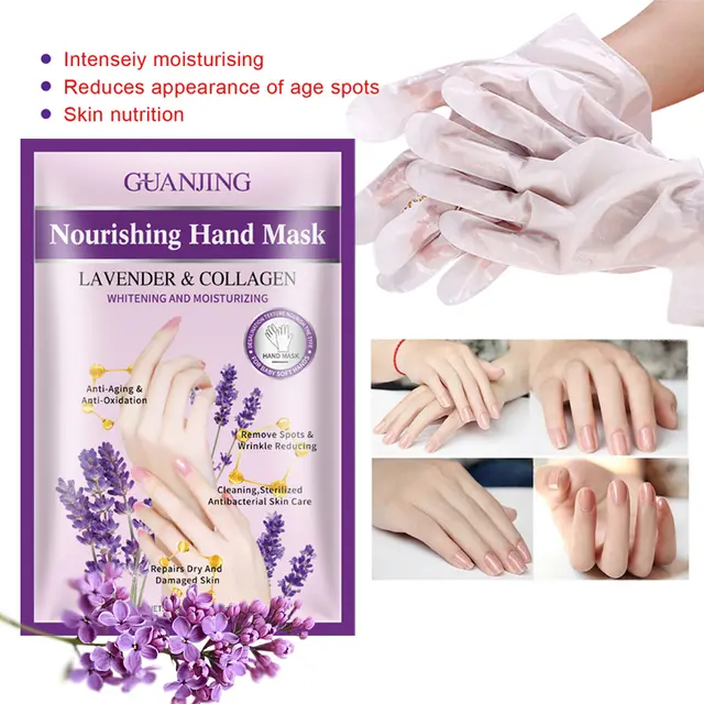 Organic Lavender Collagen  Mask 1PC - Nourishing & Whitening Moisturizing Treatment