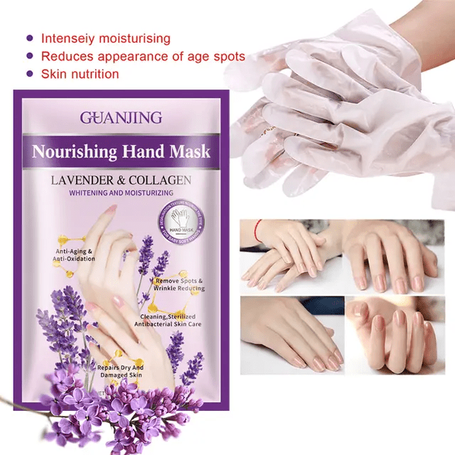 Organic Lavender Collagen  Mask 1PC - Nourishing & Whitening Moisturizing Treatment