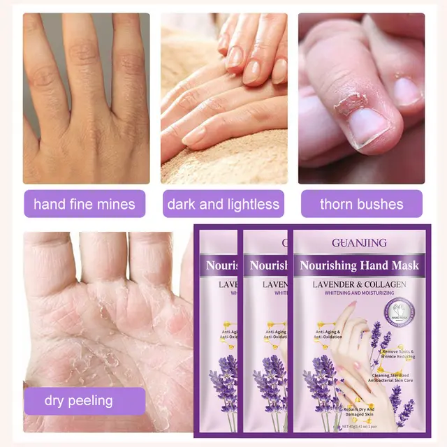 Organic Lavender Collagen  Mask 1PC - Nourishing & Whitening Moisturizing Treatment