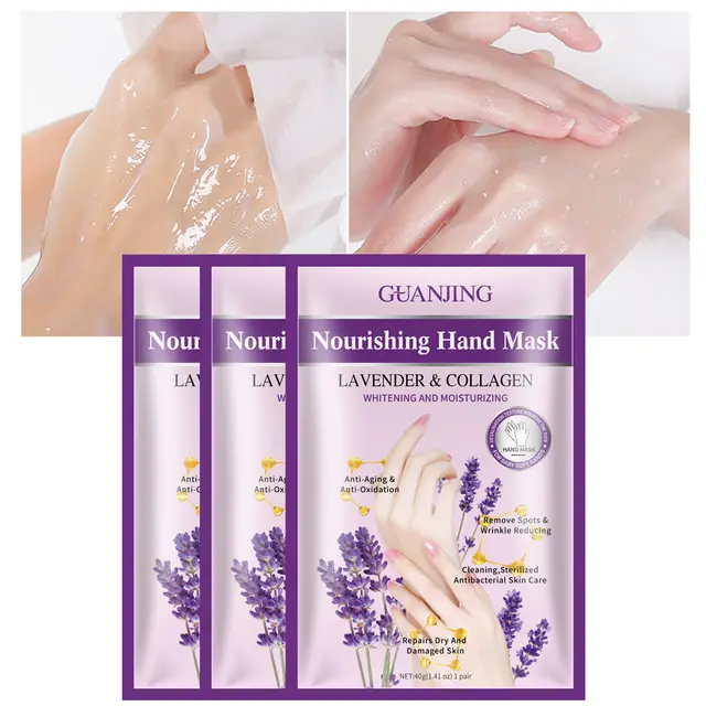 Organic Lavender Collagen  Mask 1PC - Nourishing & Whitening Moisturizing Treatment