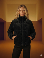 Women’s Corduroy Puffer Jacket