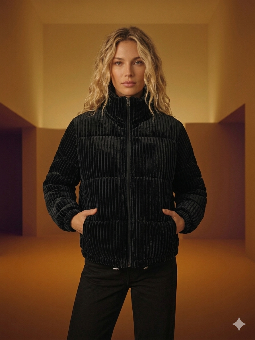 Women’s Corduroy Puffer Jacket