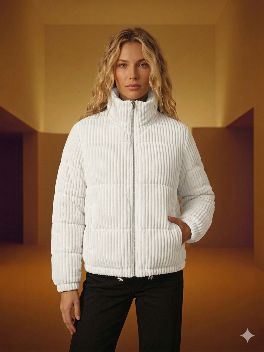 Women’s Corduroy Puffer Jacket