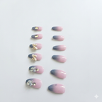 Luxury Bow Rhinestone Press-On Nails – Glam Artificial Nail Set