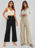 Courdroy Suit Pants Double Button Petite - 2PC Set