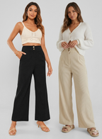 Courdroy Suit Pants Double Button Petite - 2PC Set