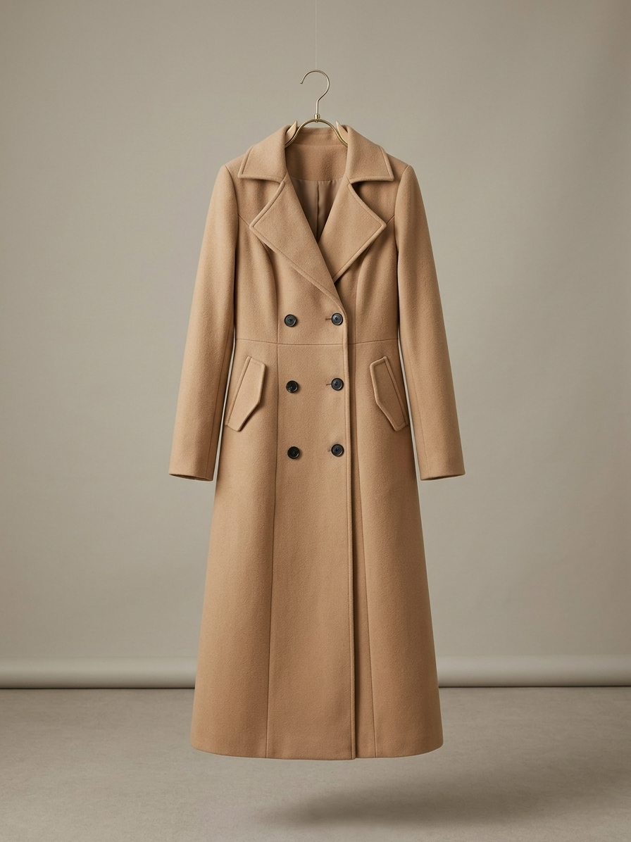 Double-Breasted Maxi Trench Coat