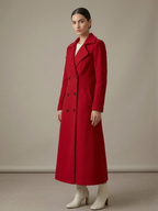 Double-Breasted Maxi Trench Coat