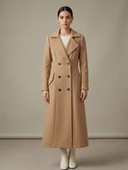 Double-Breasted Maxi Trench Coat