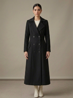 Double-Breasted Maxi Trench Coat