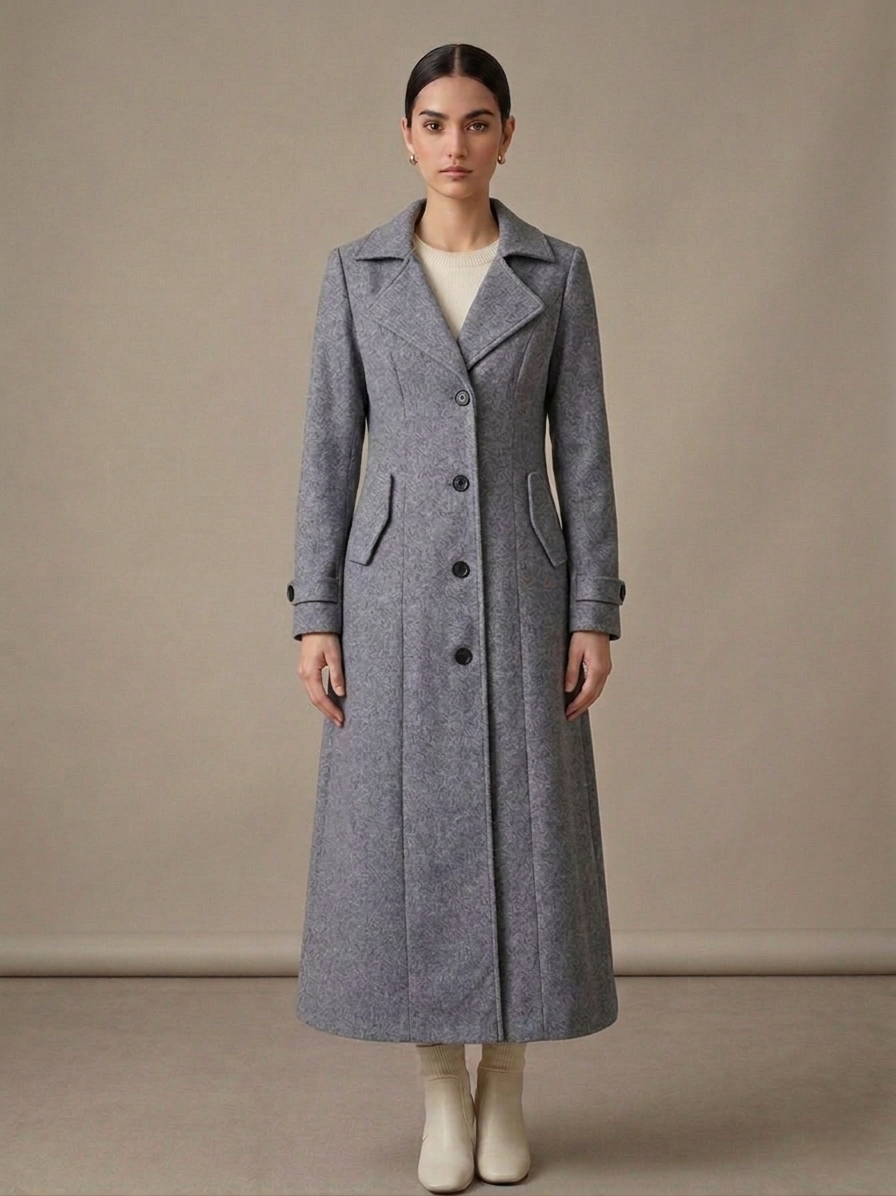 Double-Breasted Maxi Trench Coat
