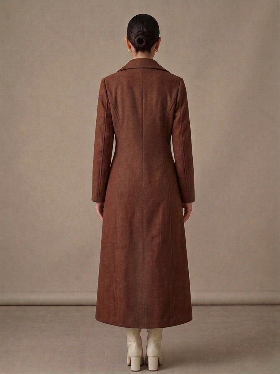 Double-Breasted Maxi Trench Coat