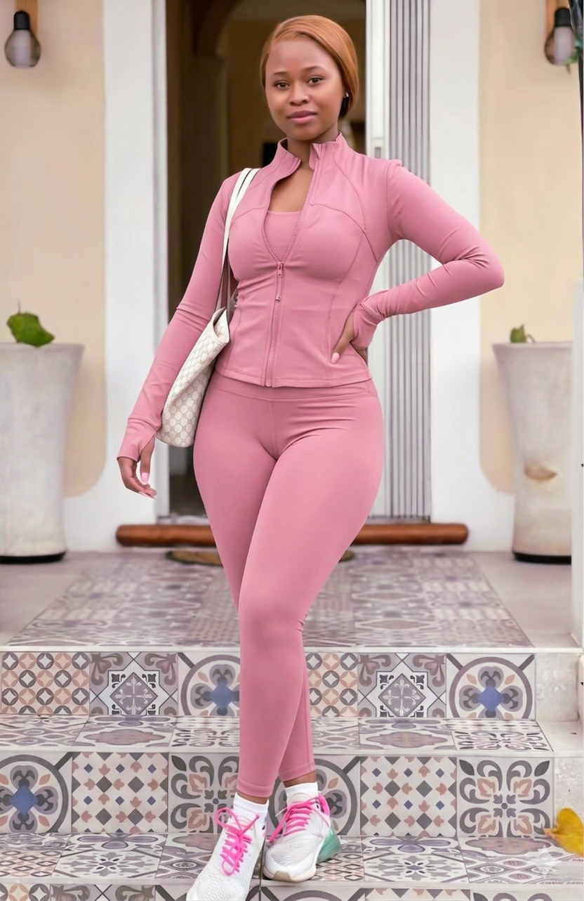 Seamless Leggings & Long Sleeve Top 2PC Activewear Set