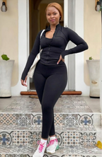 Seamless Leggings & Long Sleeve Top 2PC Activewear Set