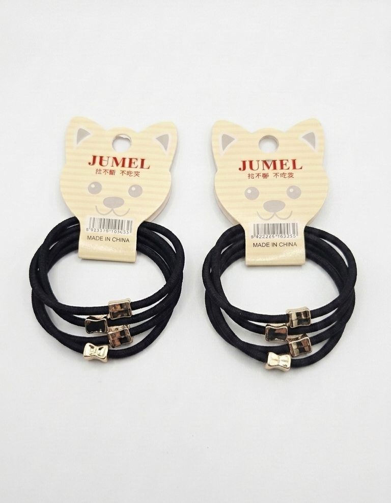Cute Cat Charm Hair Ties Sets - Stretchy Elastic Hair Bands