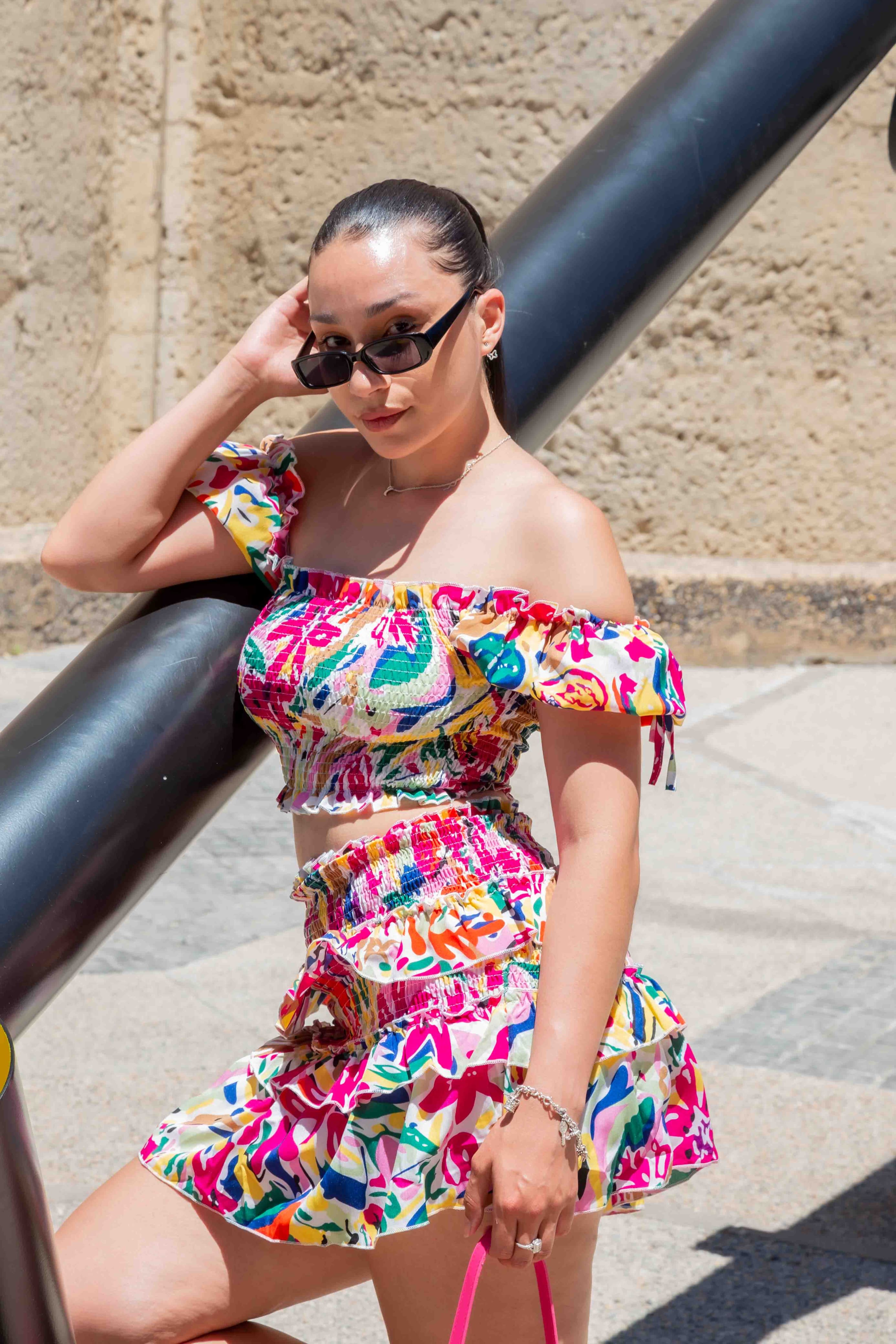 Matching Floral  Women's Two Piece Set