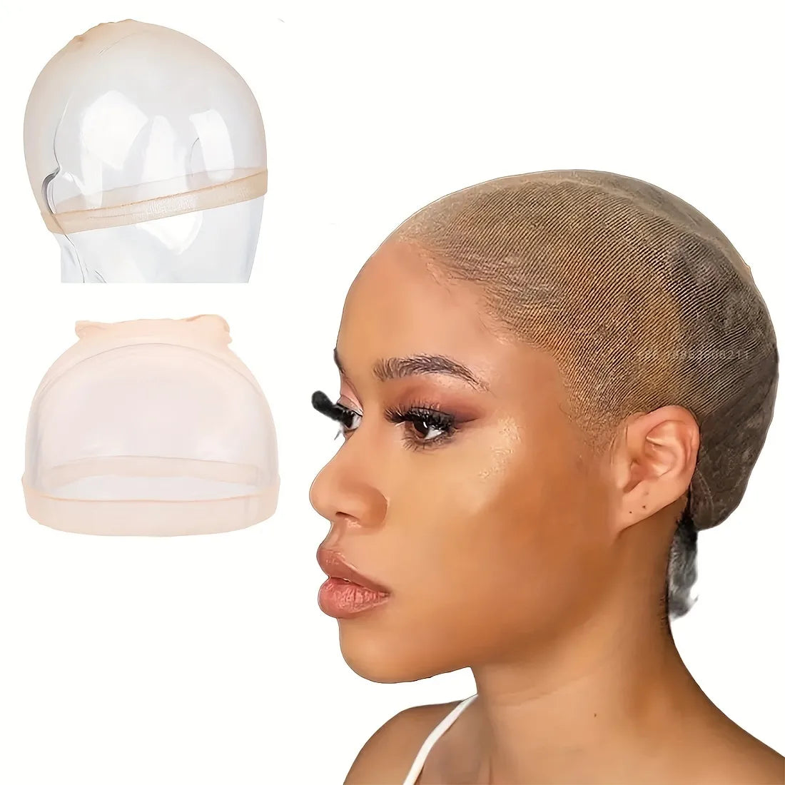 Invisible HD Wig Caps – Perfect for Lace Front Wigs 2pcs