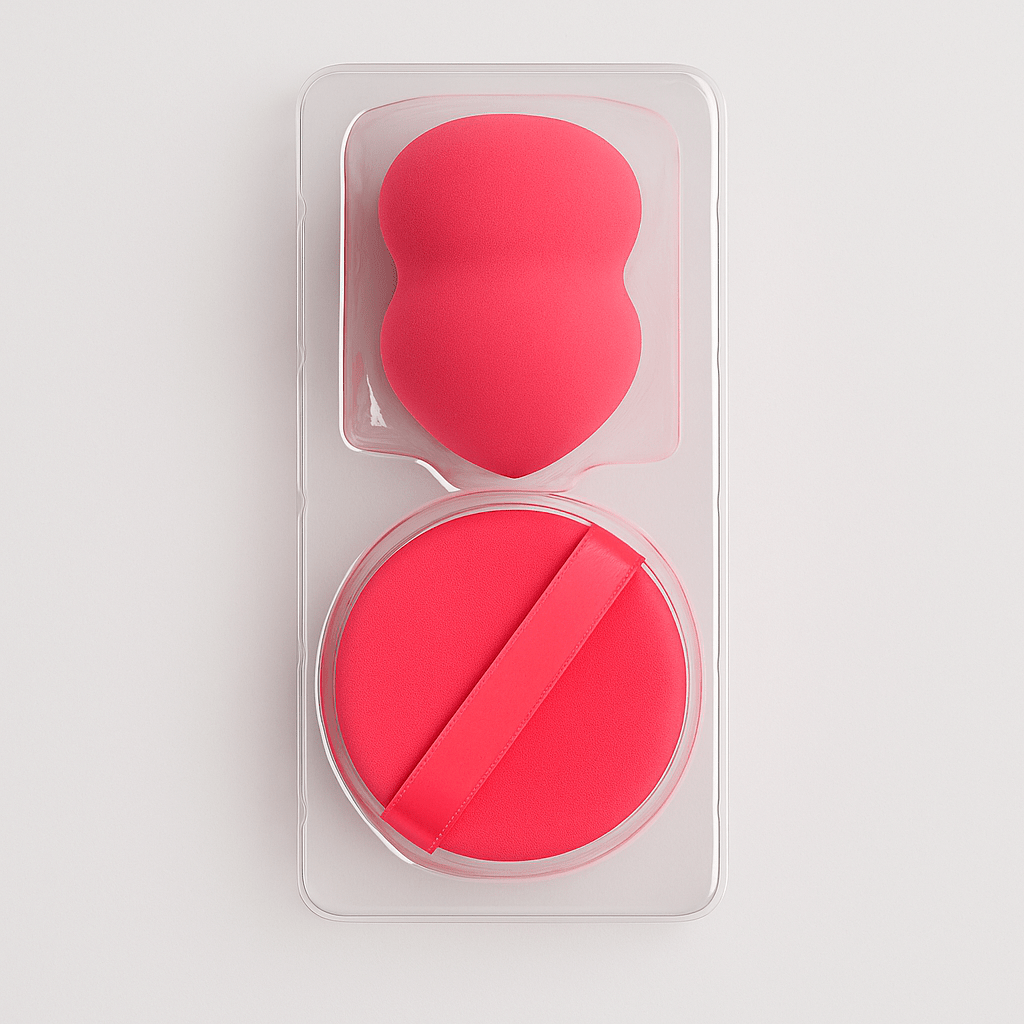 Makeup Puff & Beauty Blender Set – 2pc Cute Beauty Accessories