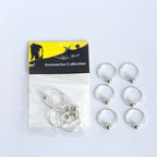 Silver Beaded Hair Rings – Elegant Hair Jewelry for Braids & Dreadlocks