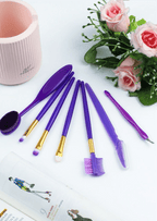 Makeup Brush Set – 7pc Assorted Colours (Random) - No nail file