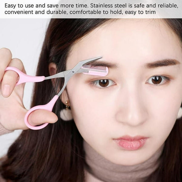 Eyebrow Scissors with Comb – Precision Trimming Tool