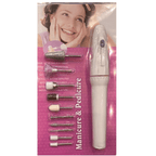 Nail Drill with 10 Attachments - Battery Operated Nail File Kit