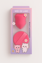 Makeup Puff & Beauty Blender Set – 2pc Cute Beauty Accessories