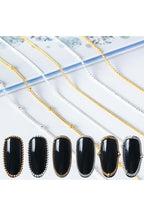 3D Colorful Nail Chain – Add Glamorous Metal Chains to Your Nail Designs