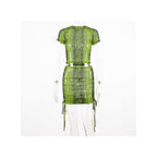 2 Piece Snakeskin Print Set XD21